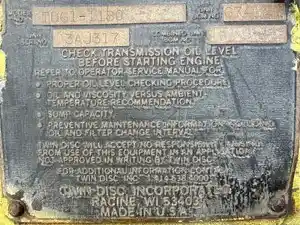 Used twin disc TD61-1180 Transmission Assy (Stock #16281)) Part Image