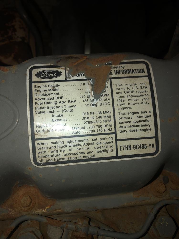 Image 4 of part Used Ford 7.8L BRA Engine Assy