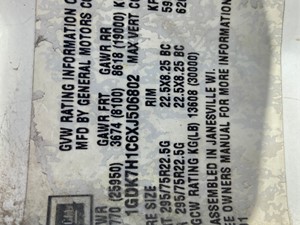 Used 1999 GMC C7500 Front Axle, Complete (Stock #935-12)) Part Image