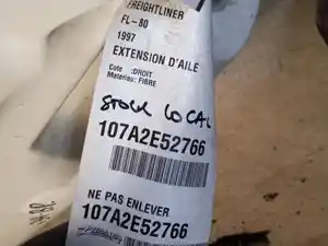 Used 1997 FREIGHTLINER FL-80 Fender Extension (Stock #107A2E52766)) Part Image