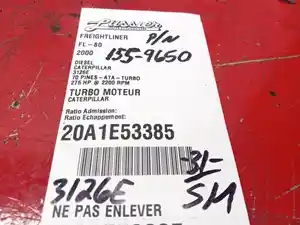 Used 2000 CATERPILLAR 3126E Turbo (Stock #20A1E53385)) Part Image