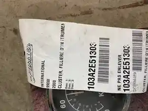 Used 2000 INTERNATIONAL 9900I Instrument Cluster (Stock #103A2E51303)) Part Image