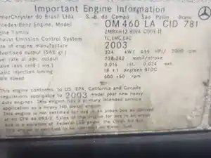 Used 2004 MERCEDES OM-460LA CID781 Engine Assy (Stock #1A1E52642)) Part Image
