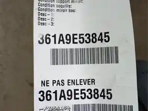 Used 2012 FREIGHTLINER CASCADIA PX125064S Mirror (Stock #361A9E53845)) Part Image