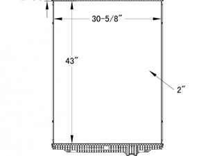 Aftermarket Kenworth Radiator (Stock #ATC1260)) Part Image