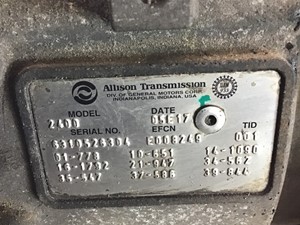 Used 2005 Allison 2400 SERIES Transmission Assy (Stock #181-700831-2)) Part Image