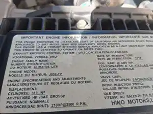 Used 2018 Hino J05E-TP Engine Assy Image