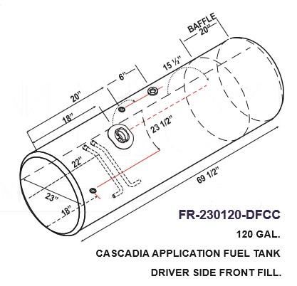 FREIGHTLINER CASCADIA (Stock #TNH FR-230120-DFCC) | Fuel Tanks | TPI