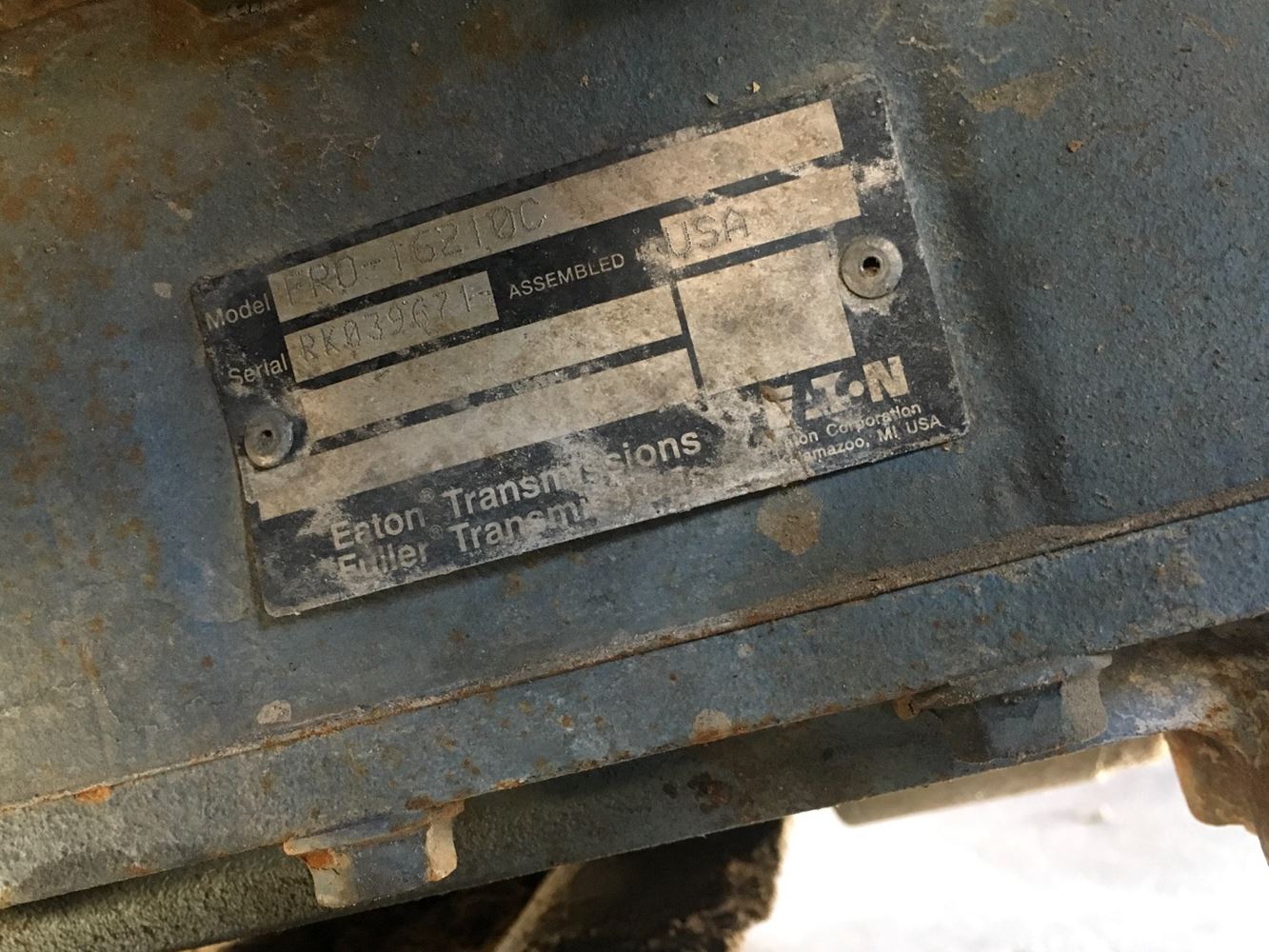 2003 Eaton/Fuller FRO16210C (Stock SV16972) Transmission Assys TPI