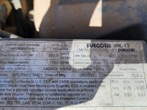 Used 2014 PACCAR MX-13 Engine Assy Image