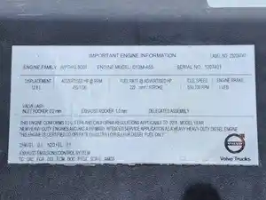 Core 2019 VOLVO D13 Engine Assy (Stock #541629)) Part Image