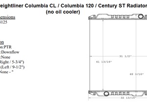NTO 2003-2004 Freightliner Century ST Radiator (Stock #800-29044)) Part Image