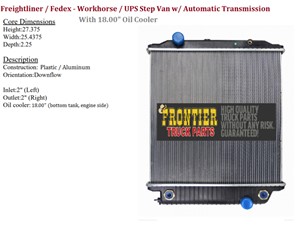 NTO 2004-2012 Freightliner MT55 Radiator (Stock #800-28435)) Part Image