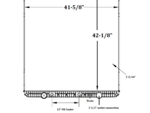 Used 2012-2013 Freightliner Coronado Radiator (Stock #800-29277)) Part Image