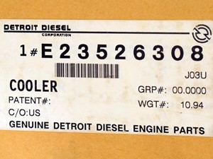 New Detroit Diesel Series 50 EGR Cooler (Stock #505-11131)) Part Image