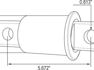 New Aftermarket Freightliner Spring, Front Leaf Hanger (Stock #632-14573)) Part Image