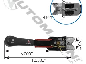 New Aftermarket Freightliner Turn Signal Switch (Stock #663-10055)) Part Image