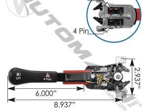 New Aftermarket Freightliner Turn Signal Switch (Stock #663-10064)) Part Image