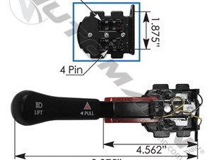 New Aftermarket Freightliner Turn Signal Switch (Stock #663-10069)) Part Image