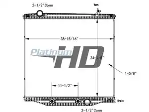 NTO 2017 & Up International LT Radiator (Stock #800-31865)) Part Image