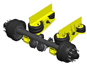 New Aftermarket Silent Drive 10K Non-Steer Pusher Tag Axle (Stock #311-10404)) Part Image