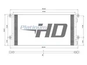 New Aftermarket 1996-2012 Volvo VN Series A/C Condenser (Stock #802-12674)) Part Image
