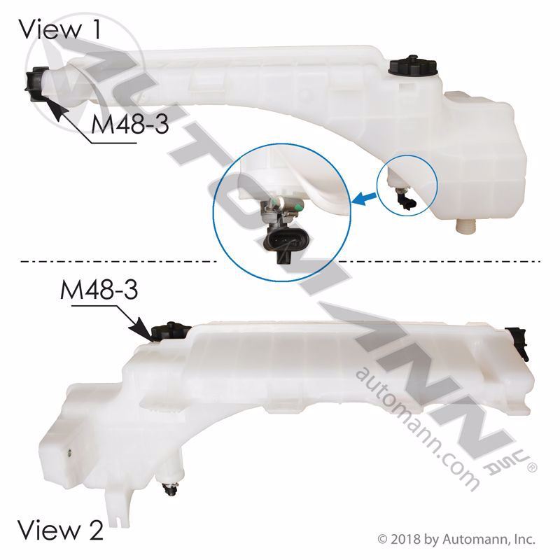 Volvo VNL (Stock 61910593) Coolant Reservoir TPI