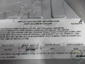 New MACK Engine Assy (Stock #85001630)) Part Image