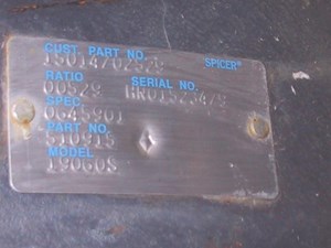 New 2005 EATON 19060S Rear Rear (Tandem Rear or Single) (Stock #46019)) Part Image