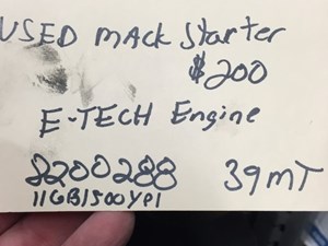 Used Mack ETECH Engine Misc Part (Stock #MISC-358)) Part Image