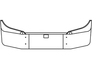 New 2018 Freightliner Cascadia 116 Bumper (Stock #COJ001016ZV7)) Part Image
