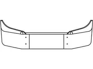 New 2018 Freightliner Cascadia 116 Bumper (Stock #COJ001017Z)) Part Image