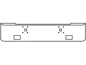 New 1996 International 9900 Bumper (Stock #EN201006)) Part Image