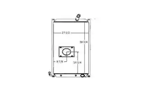 New 2008 Mack MRU - Sanitation Truck Radiator (Stock #11-070205)) Part Image
