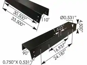New 1982 Peterbilt 359 Frame & Crossmembers (Stock #01-0519000)) Part Image