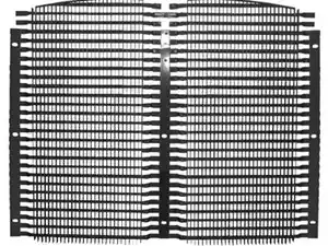 New 1996 Kenworth T600 Aerocab Grille (Stock #02-1210301)) Part Image