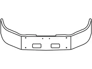 New 2024 Peterbilt 348 Bumper (Stock #HOE001018)) Part Image