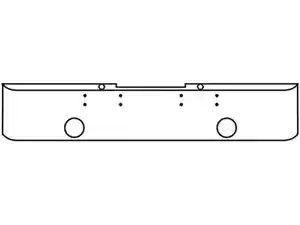 New 1972 Peterbilt 352 Bumper (Stock #HA100006)) Part Image