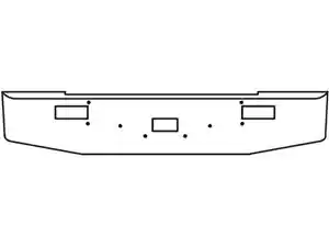 New 2001 Peterbilt 362 Bumper (Stock #HK011002)) Part Image