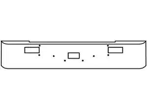New 2001 Peterbilt 362 Bumper (Stock #HK011006)) Part Image
