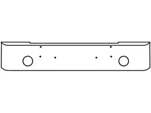 New 2001 Peterbilt 362 Bumper (Stock #HK100006)) Part Image