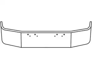 New 2014 Peterbilt 567 Bumper (Stock #HX000016)) Part Image