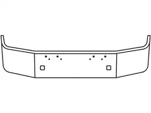 New 2013 Peterbilt 367 Bumper (Stock #HX001016)) Part Image