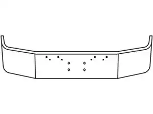New 2013 Peterbilt 367 Bumper (Stock #HX009016)) Part Image