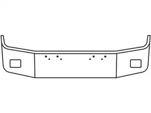 New 2013 Peterbilt 367 Bumper (Stock #HX200016)) Part Image