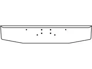 New 2024 Peterbilt 589 Bumper (Stock #HV009001)) Part Image