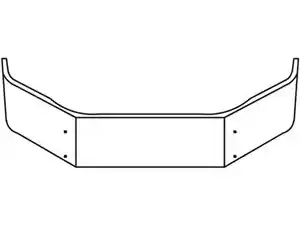 New 2018 Volvo VNR Bumper (Stock #LJ000015)) Part Image