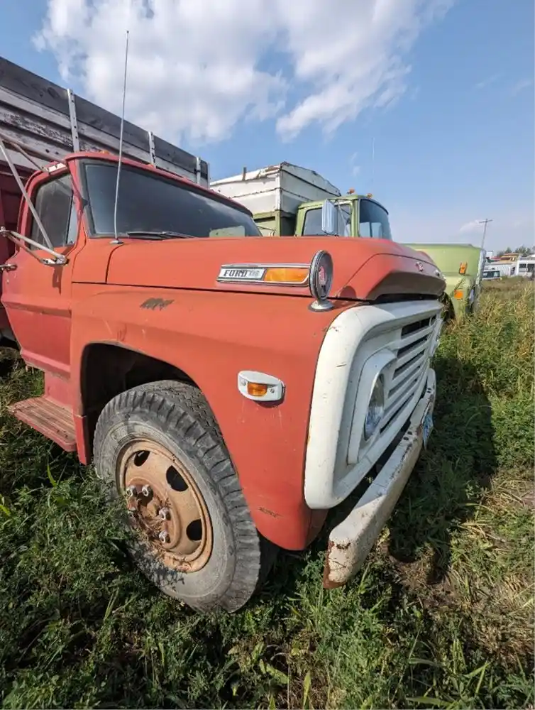 Salvage 1970 Ford F600 Custom Cab Grain Truck For Parts Winger, Minnesota, United States TPI
