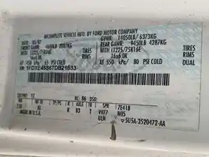 Salvage 2007 Ford E-450 Super Duty - SV-36324