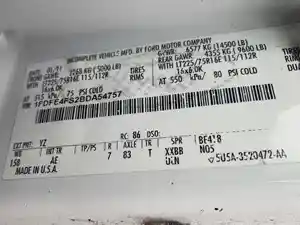 Salvage 2011 Ford E-450 Super Duty - SV-36323